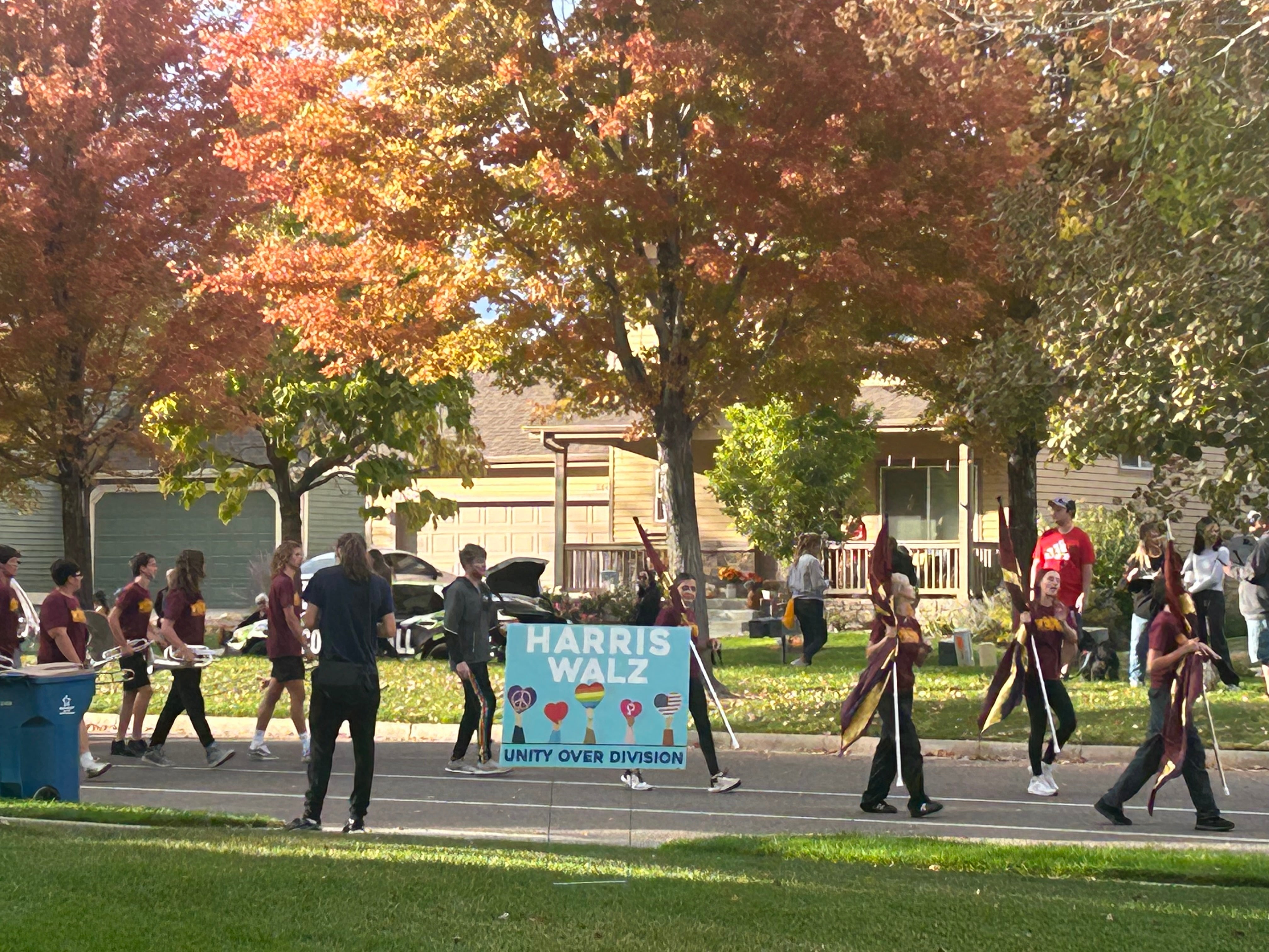 Windsor High School’s homecoming parade marched by a Harris Walz sign twice this month; firebrand Republican Rep. Lauren Boebert has relocated to the town and is bidding to represent Windsor and the district in Congress after abandoning her re-election campaign across the state