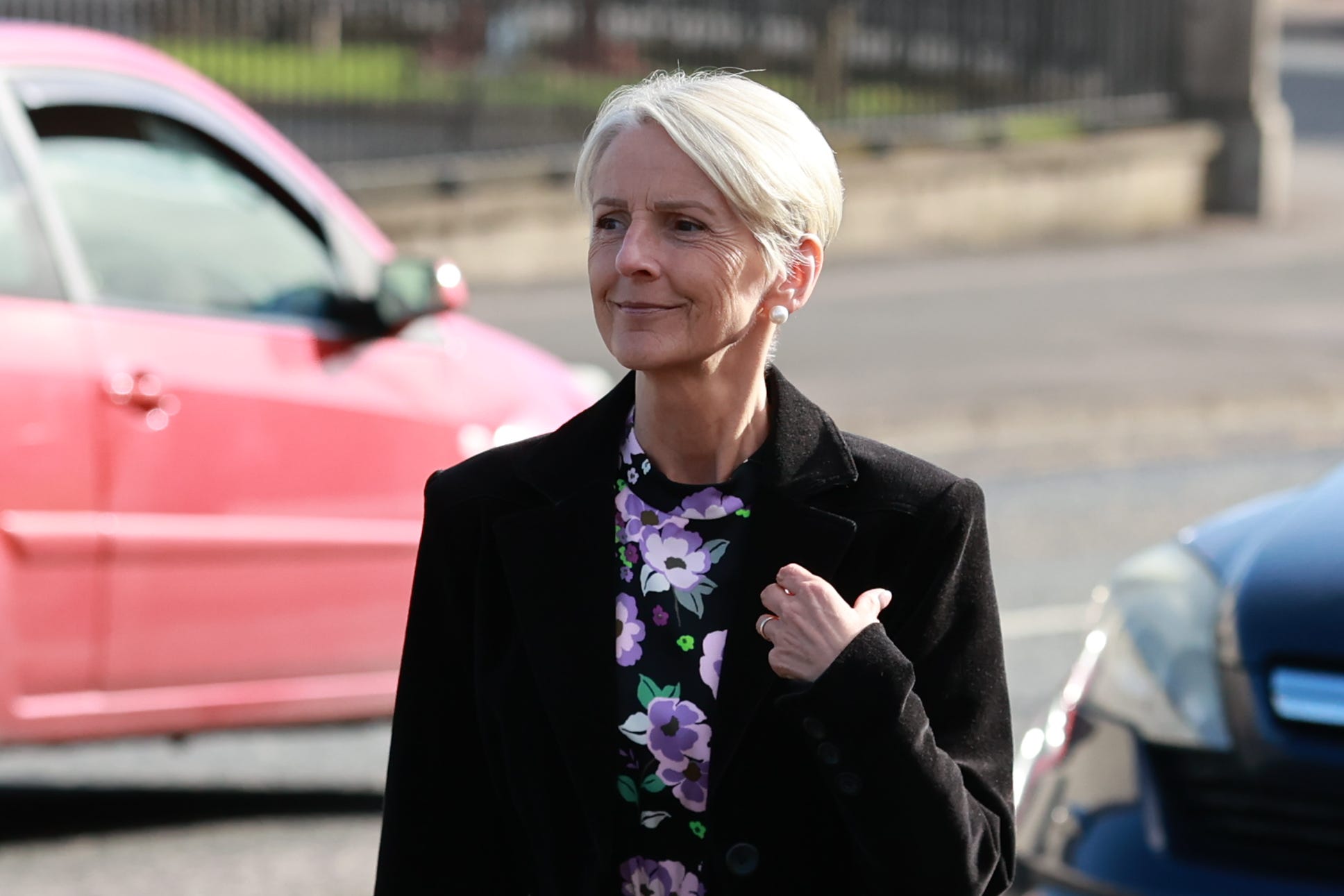 Lady Eleanor Donaldson arriving for an arraignment hearing at Newry Crown Court in September (PA)