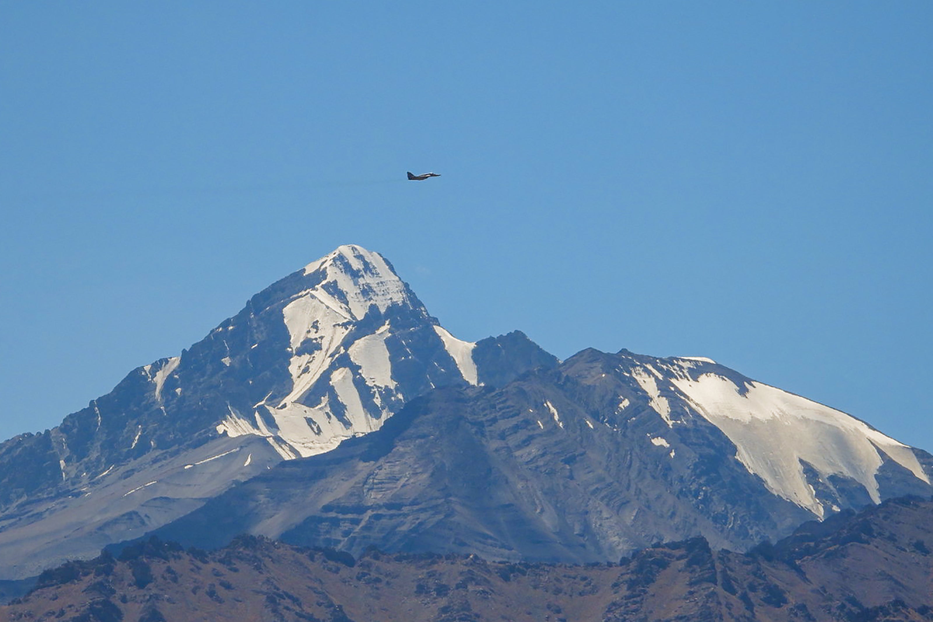 An Indian combatant  pitchy  flies implicit    a upland  scope  successful  Leh, the associated  superior  of the national   territory   of Ladakh bordering China successful  September 2020