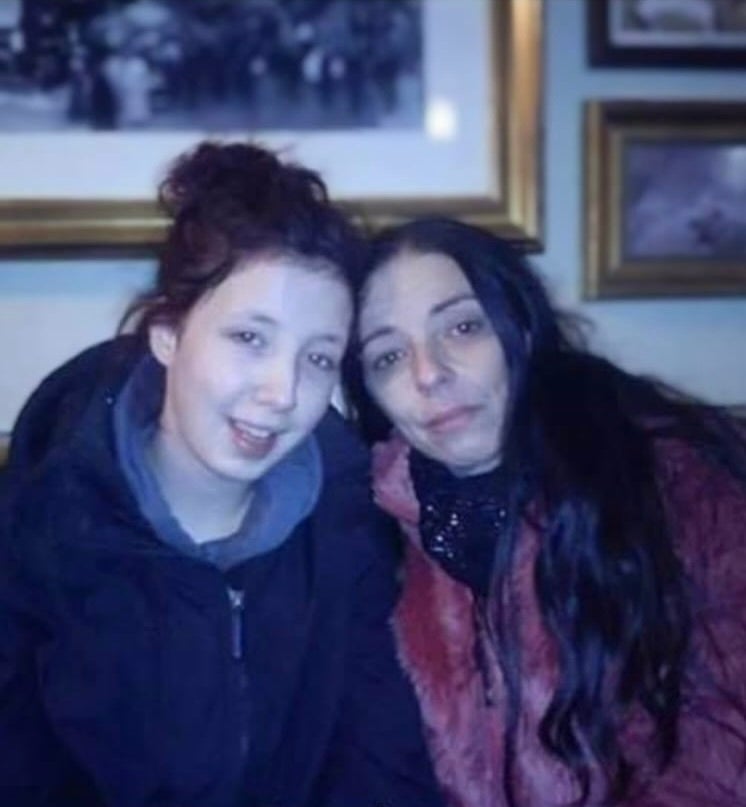 Jayden Parkinson and her mother Sam Shrewsbury