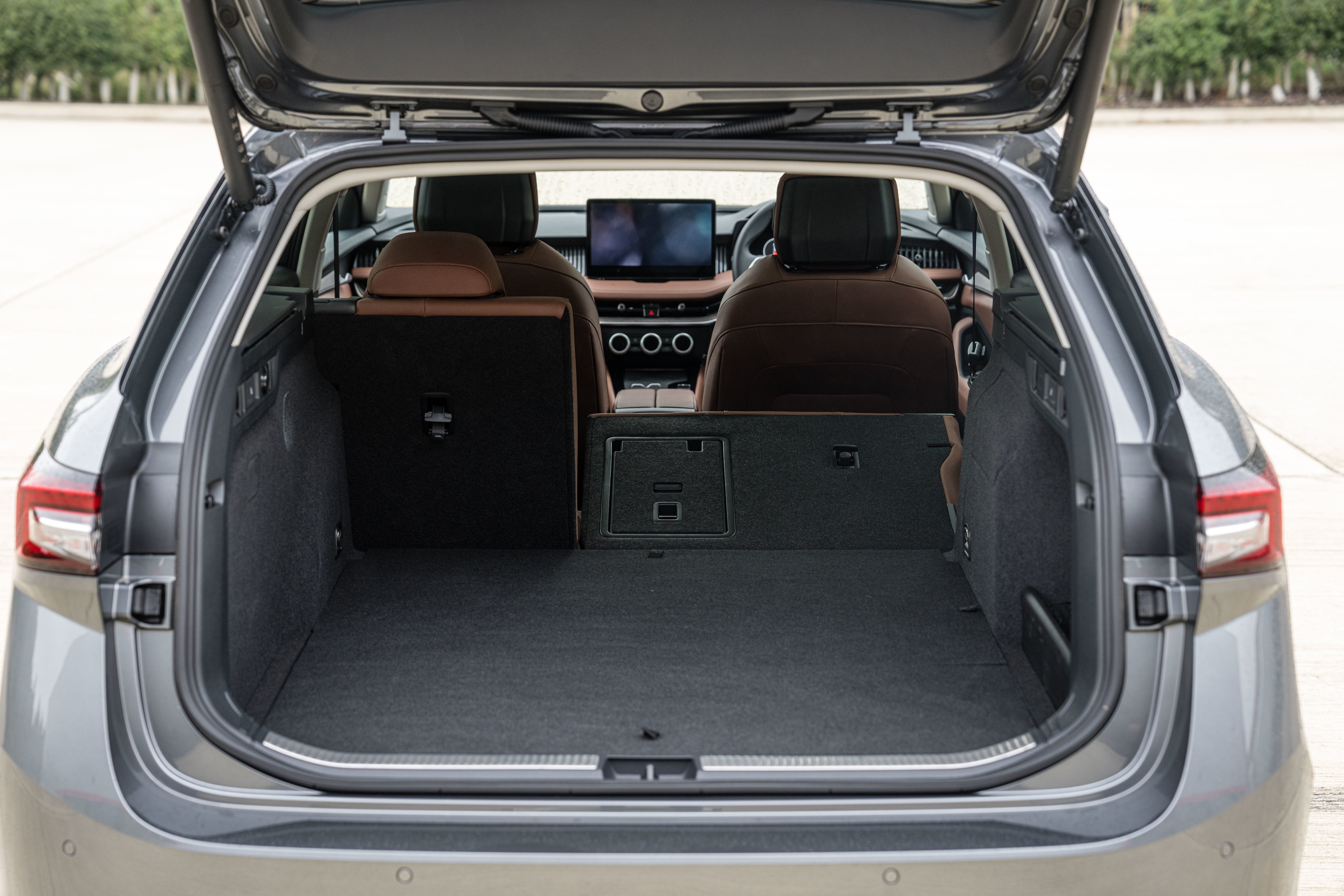 While it passed the bookcase test, the rear seats don’t sit quite flat while folded