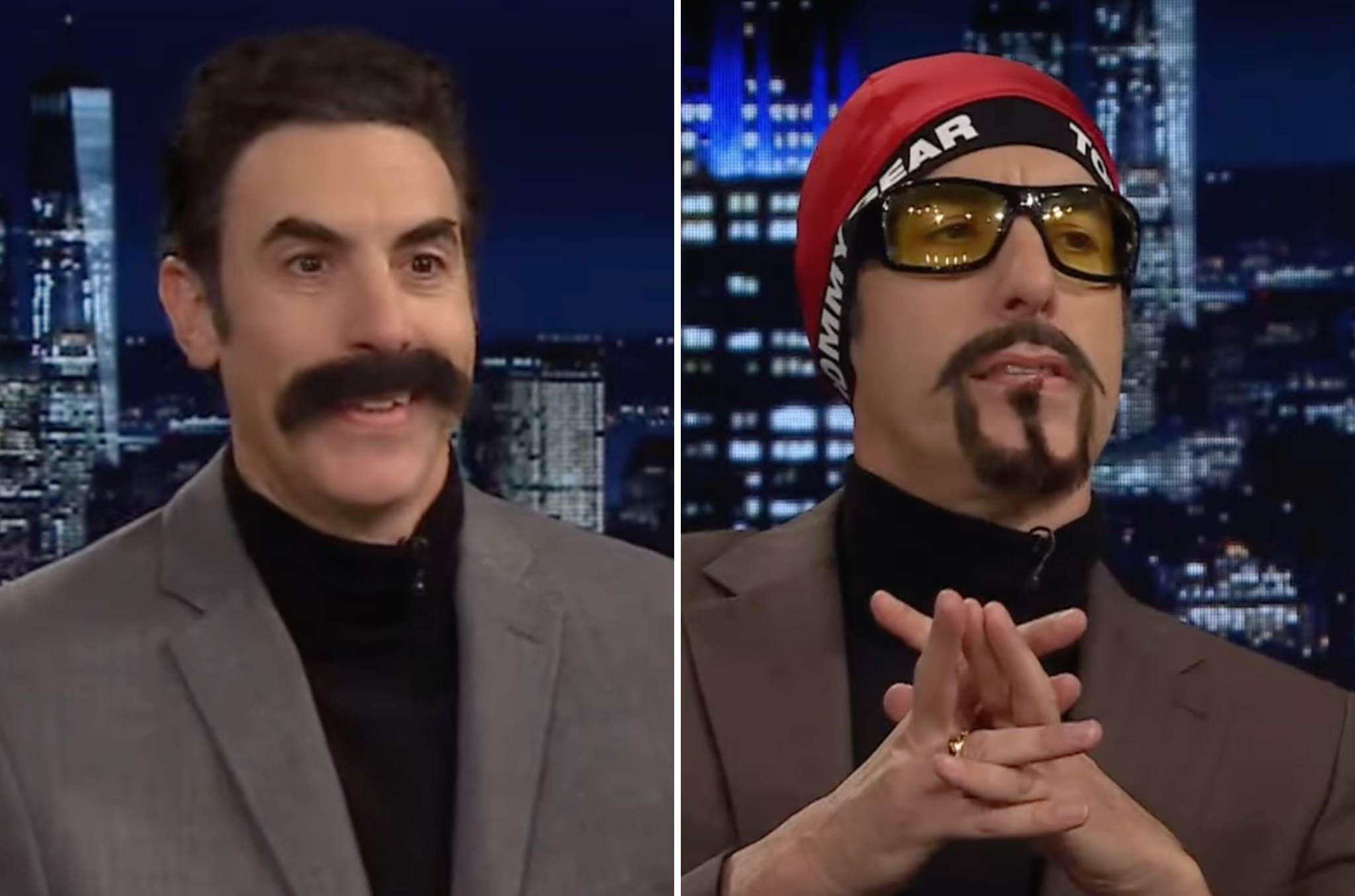 Sacha Baron Cohen mocks 2024 presidential candidates in character as Borat and Ali G