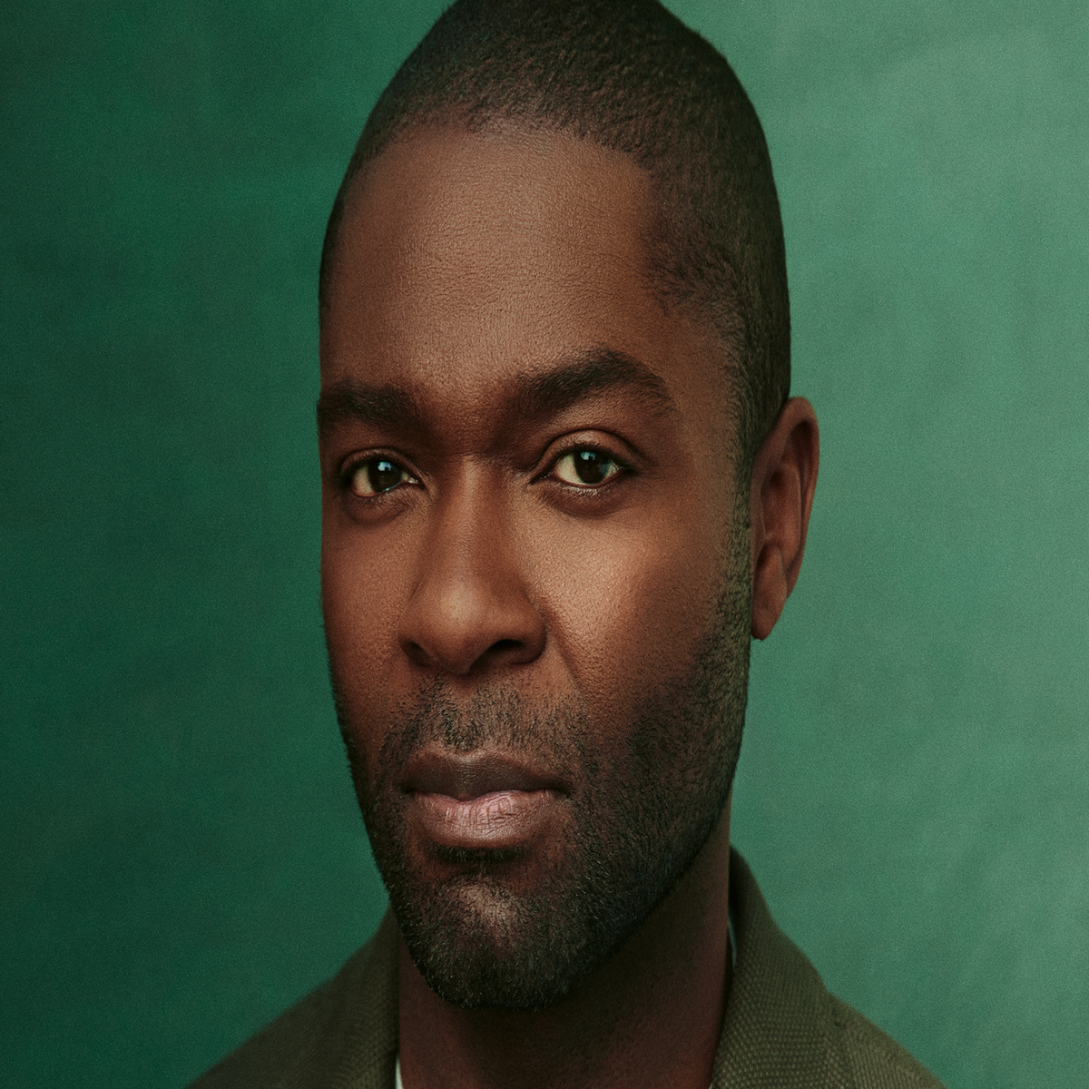 David Oyelowo in a close-up editorial portrait