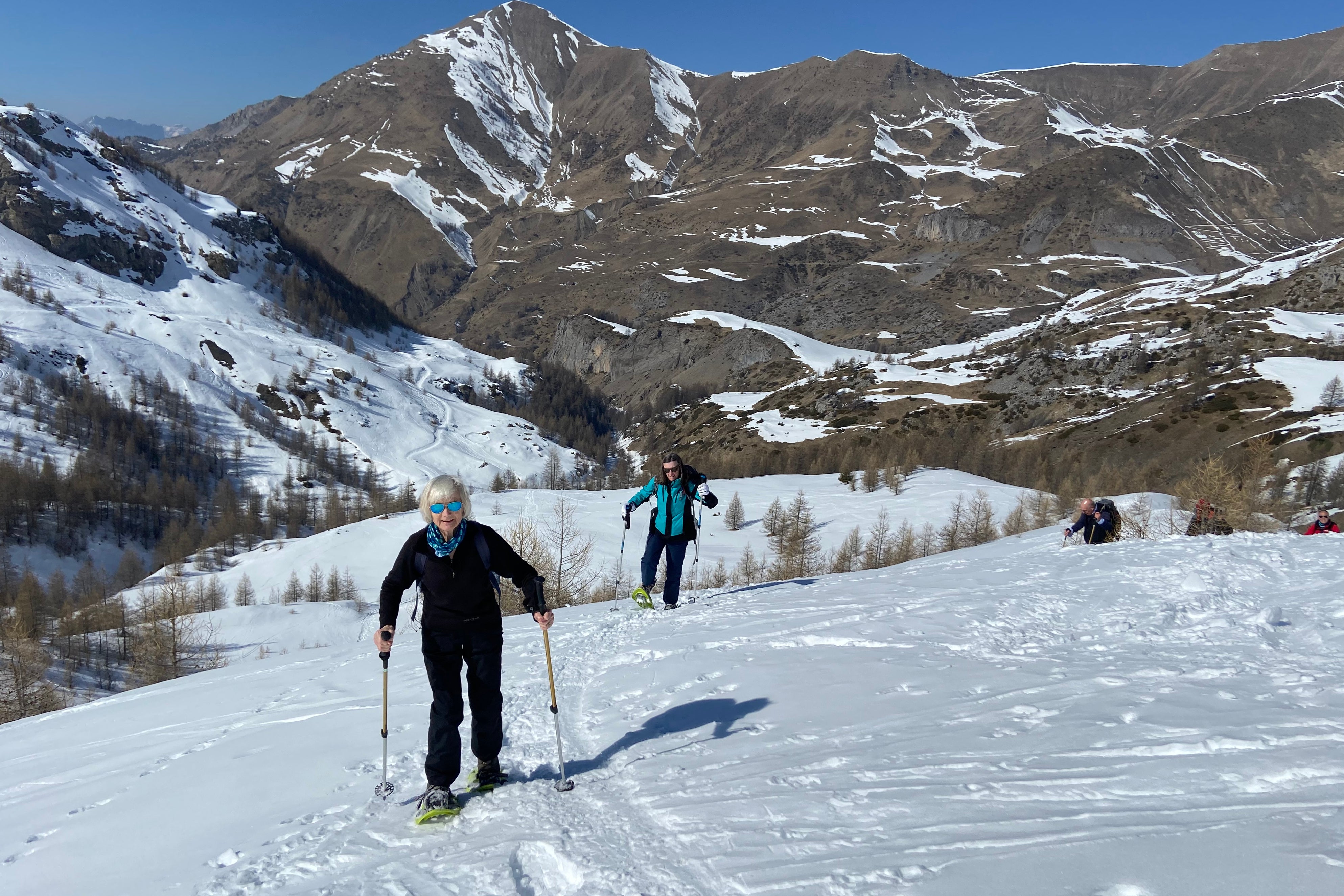 Make your way up high with the help of snow shoes