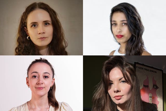 <p>Clockwise, from top left: Amy-Clare Martin, Rebecca Thomas, Zoe Beaty and Holly Bancroft </p>