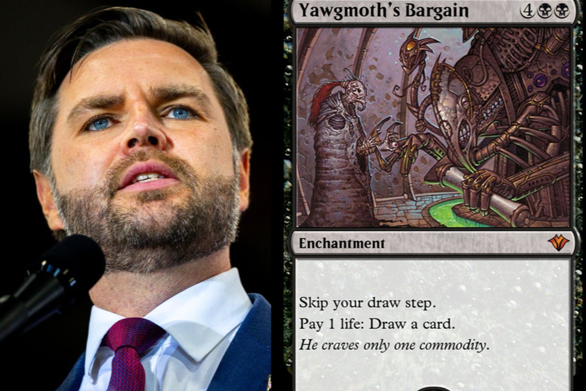 It's power at any cost': JD Vance's favorite Magic: The Gathering deck tells us all we need to know | The Independent It's power at any cost': JD Vance's favorite Magic: The Gathering deck tells us all we need to know | The Independent
