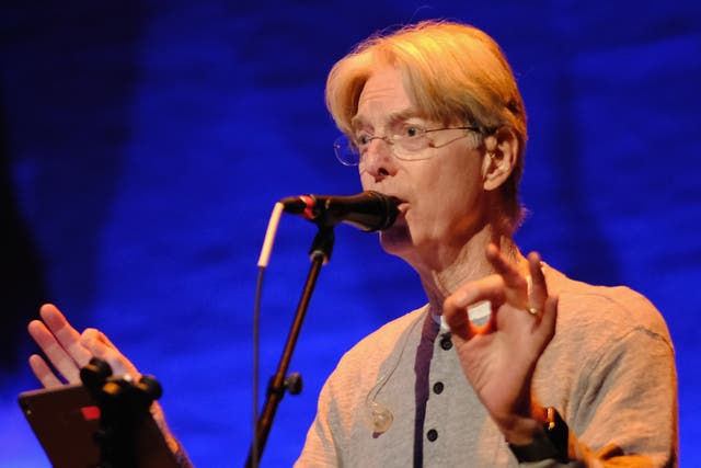 <p>Phil Lesh onstage at ‘Phil Lesh And Very Special Friends’ at the Apollo Theater in New York in September 2018</p>