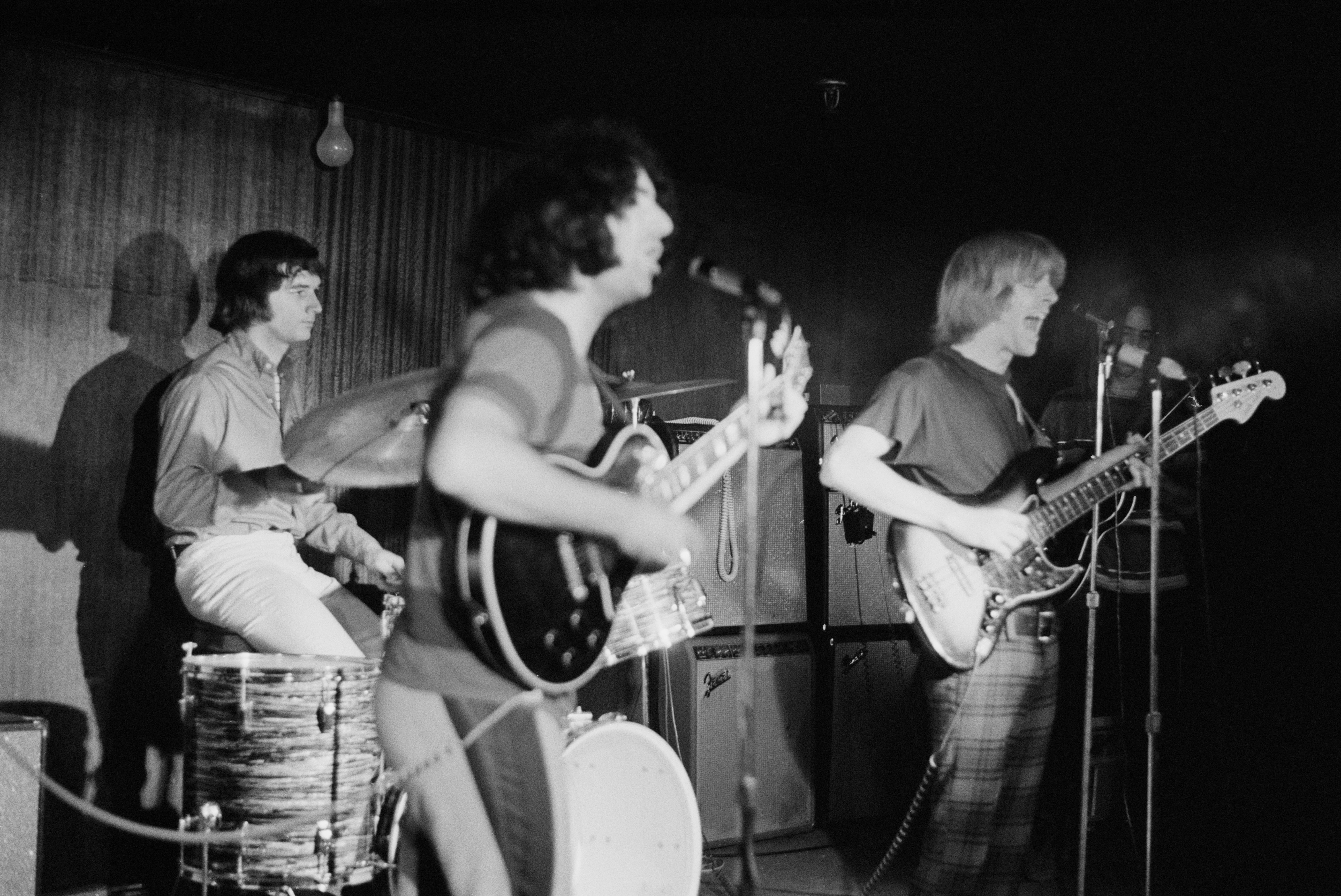 The Grateful Dead circa 1970: drummer Bill Kreutzmann, singer Jerry Garcia and bassist Phil Lesh