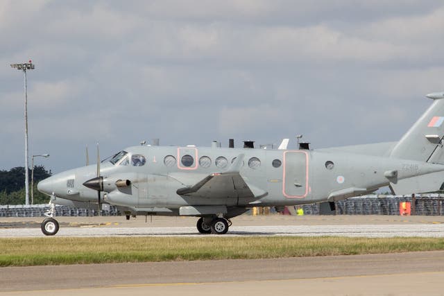 <p>The Shadow R1 spyplane is currently operating in the Middle East </p>