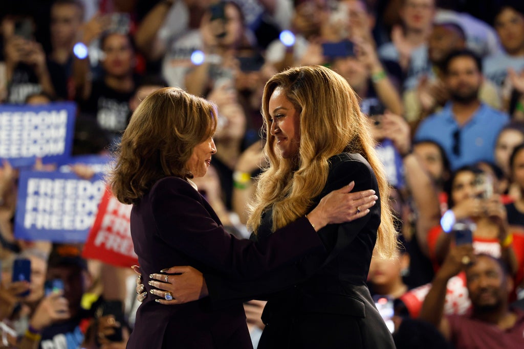 Elsewhere on Friday, Kamala Harris was joined by Beyonce at a rally in Houston, Texas