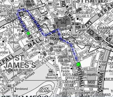 Map of the Stand Up To Racism route.