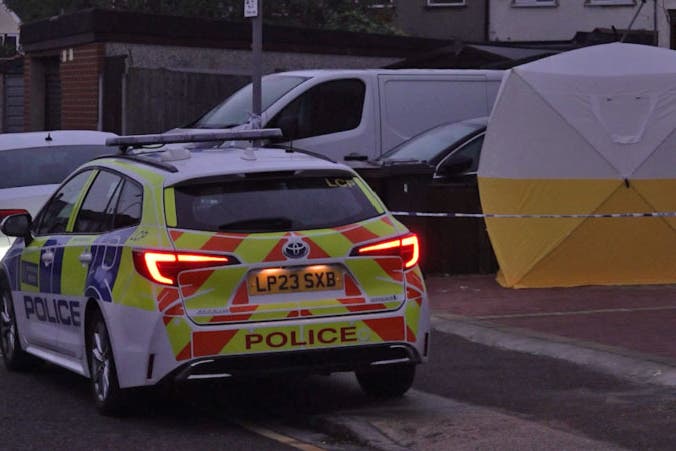 Police attended the scene in Dagenham, east London