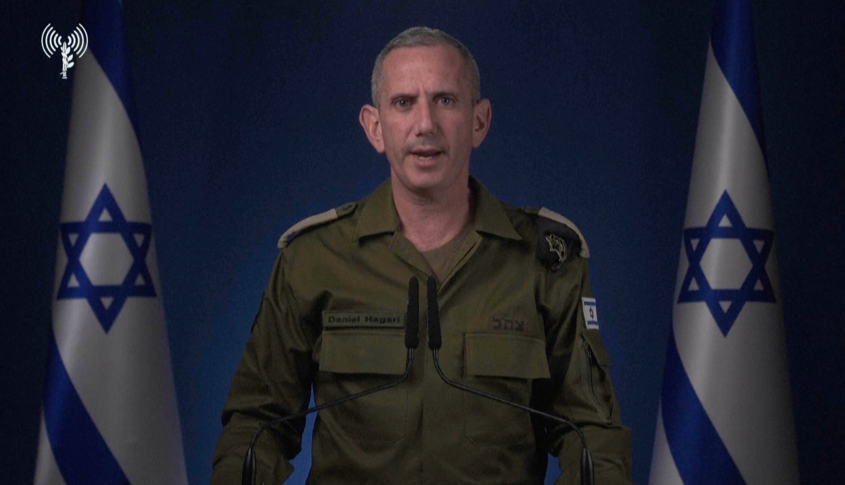 Israeli military spokesperson Rear Admiral Daniel Hagari