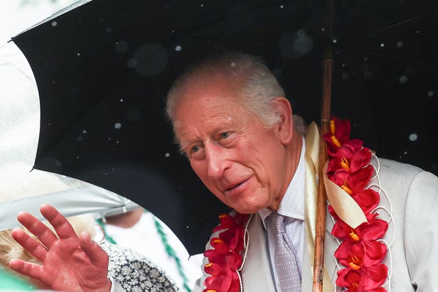 <p>Charles attends the bestowing and farewell ceremony on the final day of the royal visit to Samoa </p>