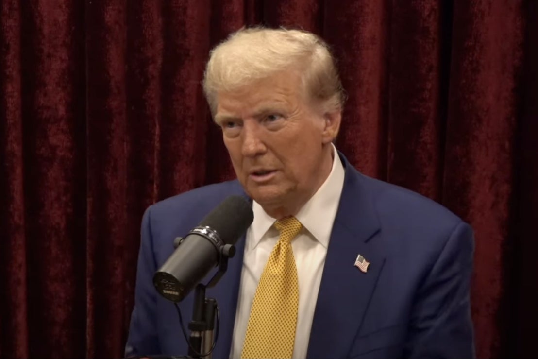 Donald Trump appears on the Joe Rogan Experience where the podcast talked about the “wild s***” the former president says