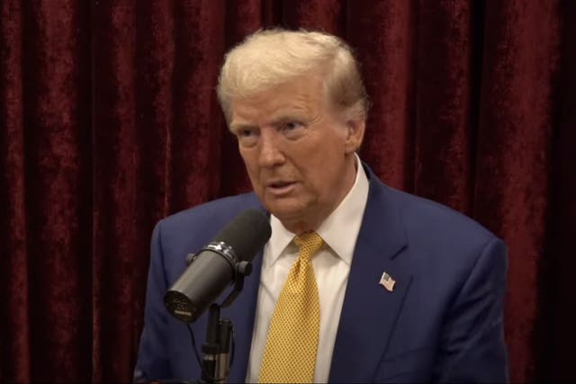 <p>Donald Trump appears on the Joe Rogan Experience where the podcast talked about the “wild s***” the former president says </p>