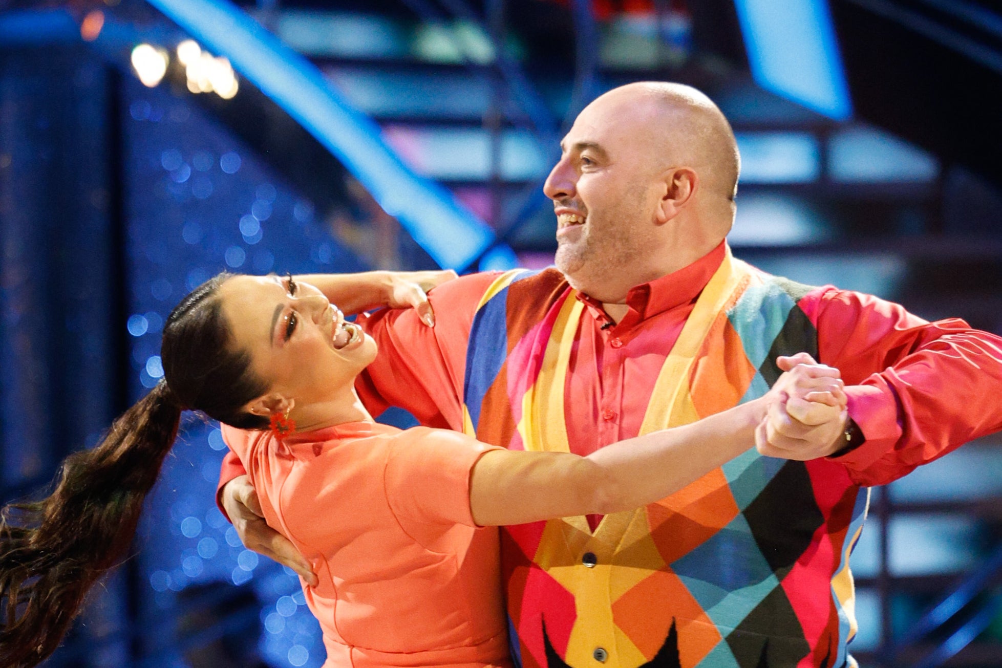 Katya Jones and Wynne Evans were the eighth couple to be voted off ‘Strictly’ in 2024