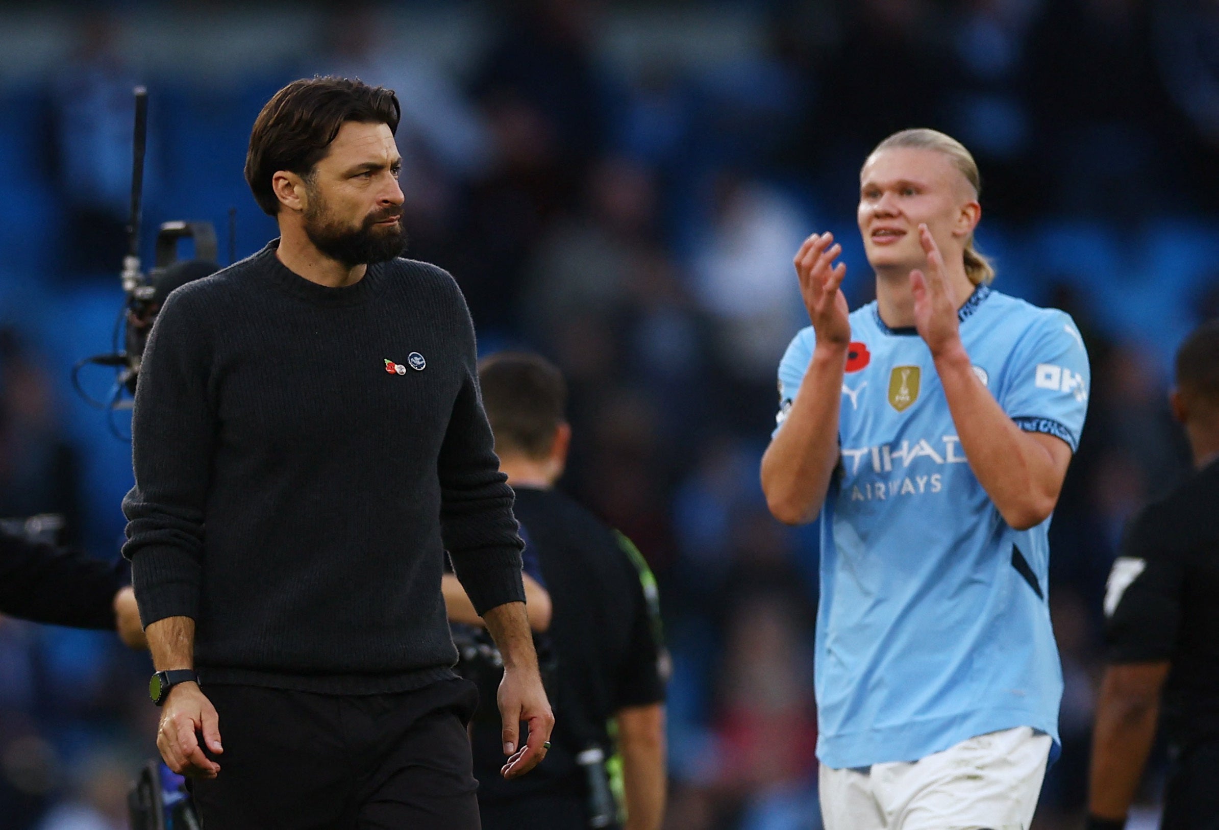 Southampton manager Russell Martin looks dejected after the match