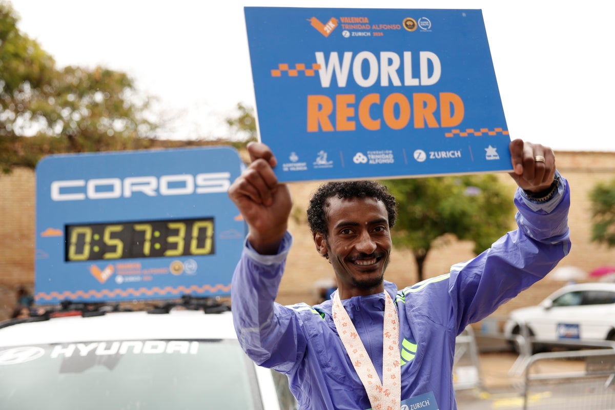 Half-marathon world record broken by one second in Valencia