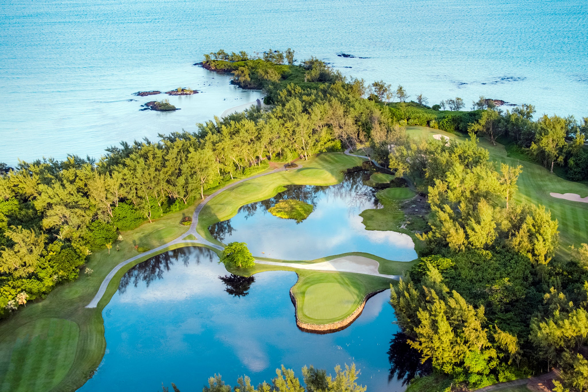 Only accessible by boat, Ile aux Cerfs was designed by Ryder Cup stalwart Bernhard Langer