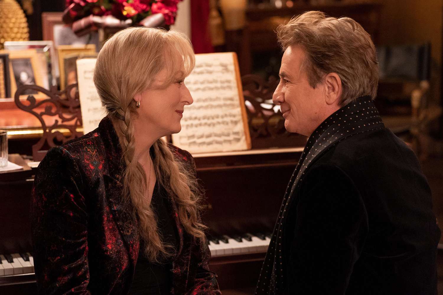 <p>Meryl Streep and Martin Short in ‘Only Murders in the Building’</p>