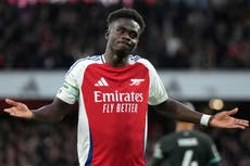 Bukayo Saka knows Arsenal failed to press home their advantage against Liverpool