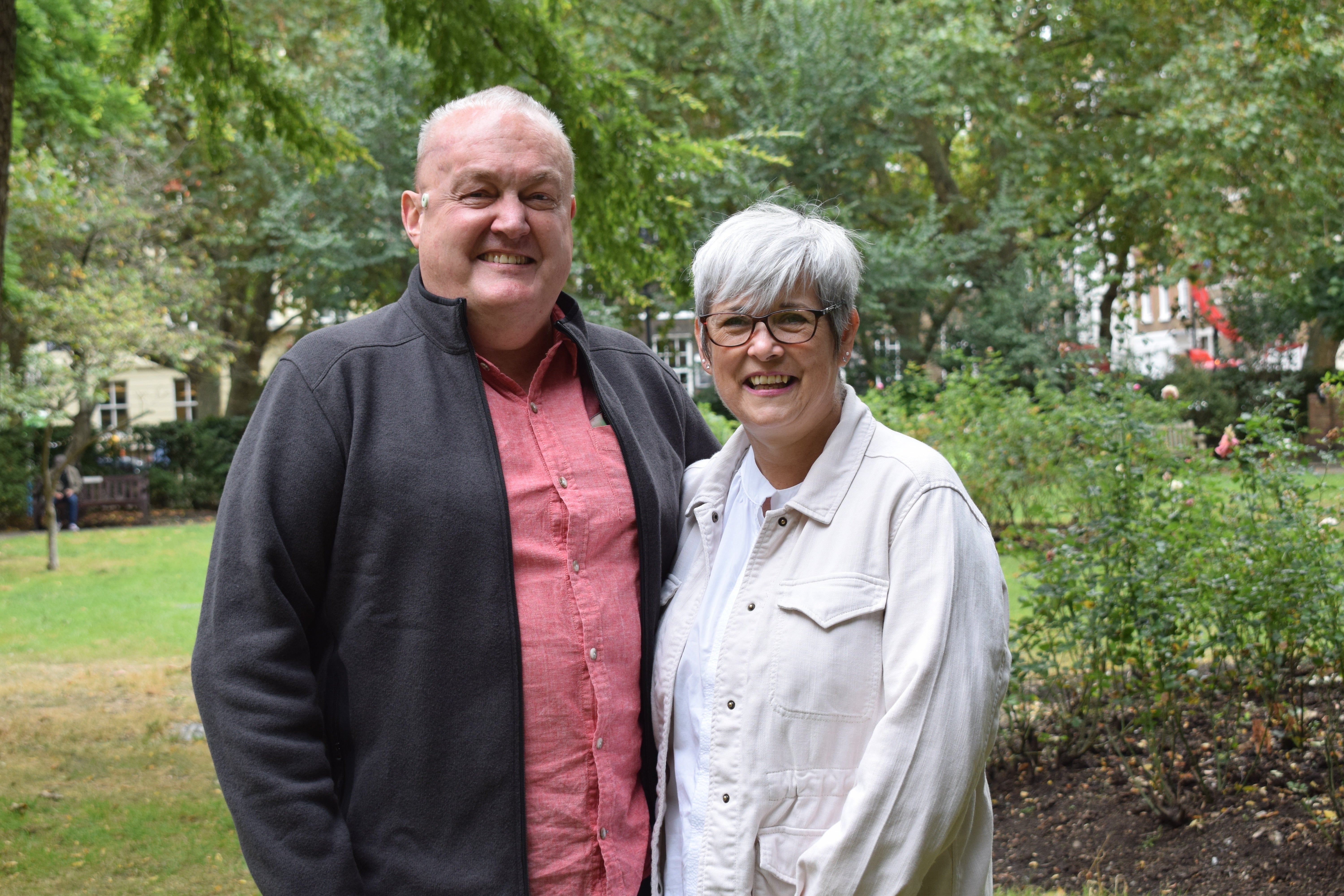 Paul Read with his wife Pauline, who is the first patient recruited in a new brain cancer trial