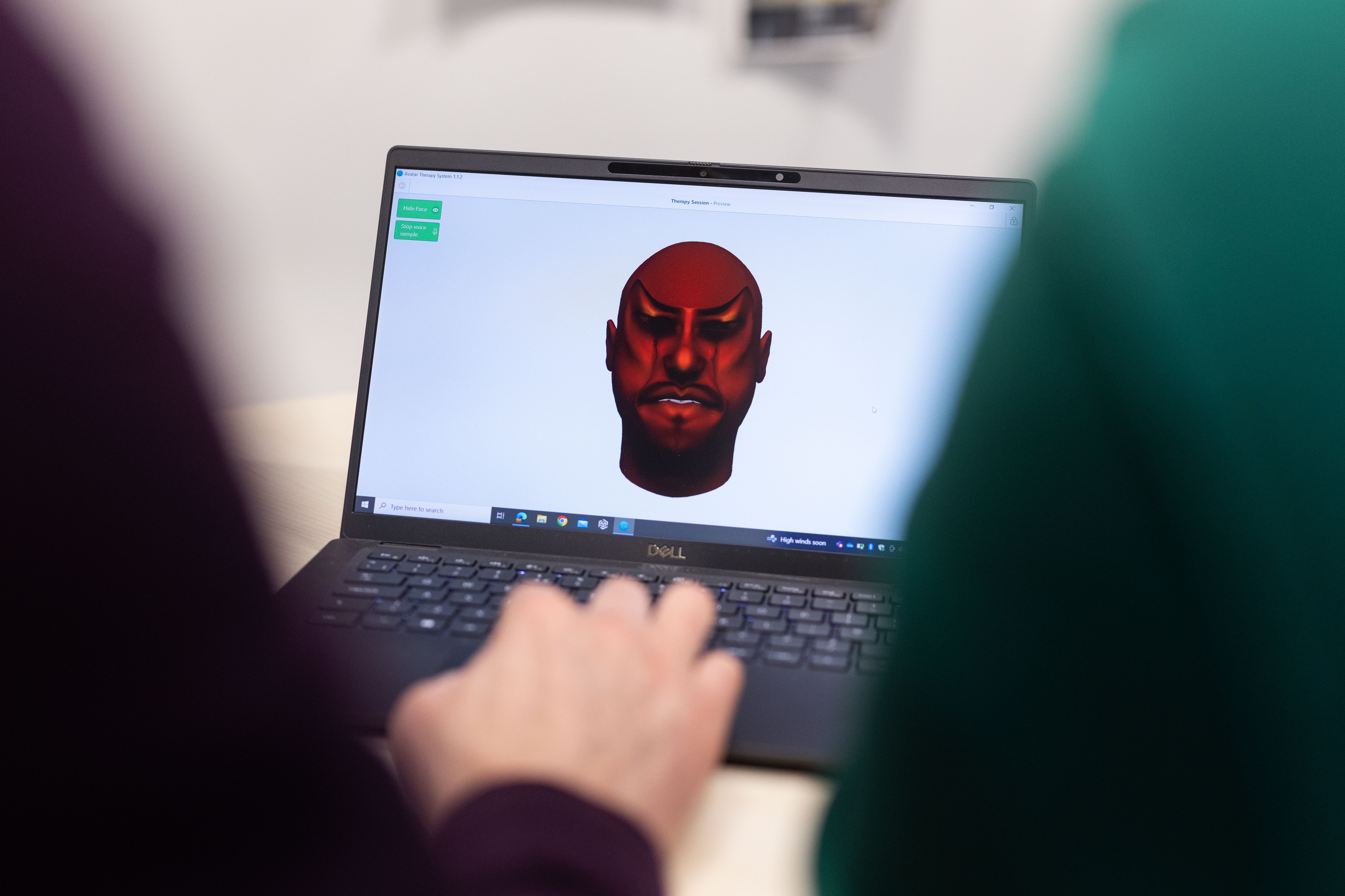 King’s College London’s Avatar study uses digital characters to help people who hear voices (Jason Alden Photography Ltd/Wellcome/PA)