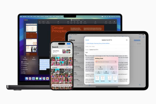 Apple devices using Apple Intelligence tools (Apple)