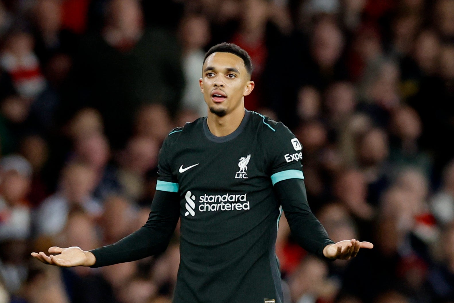 Liverpool’s Trent Alexander-Arnold has been linked with a move to Real Madrid