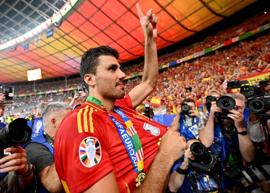 Rodri was named player of the tournament at Euro 2024