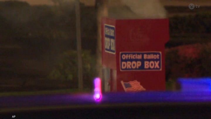 <p>Hundreds of ballots set on fire in Oregon and Washington.</p>