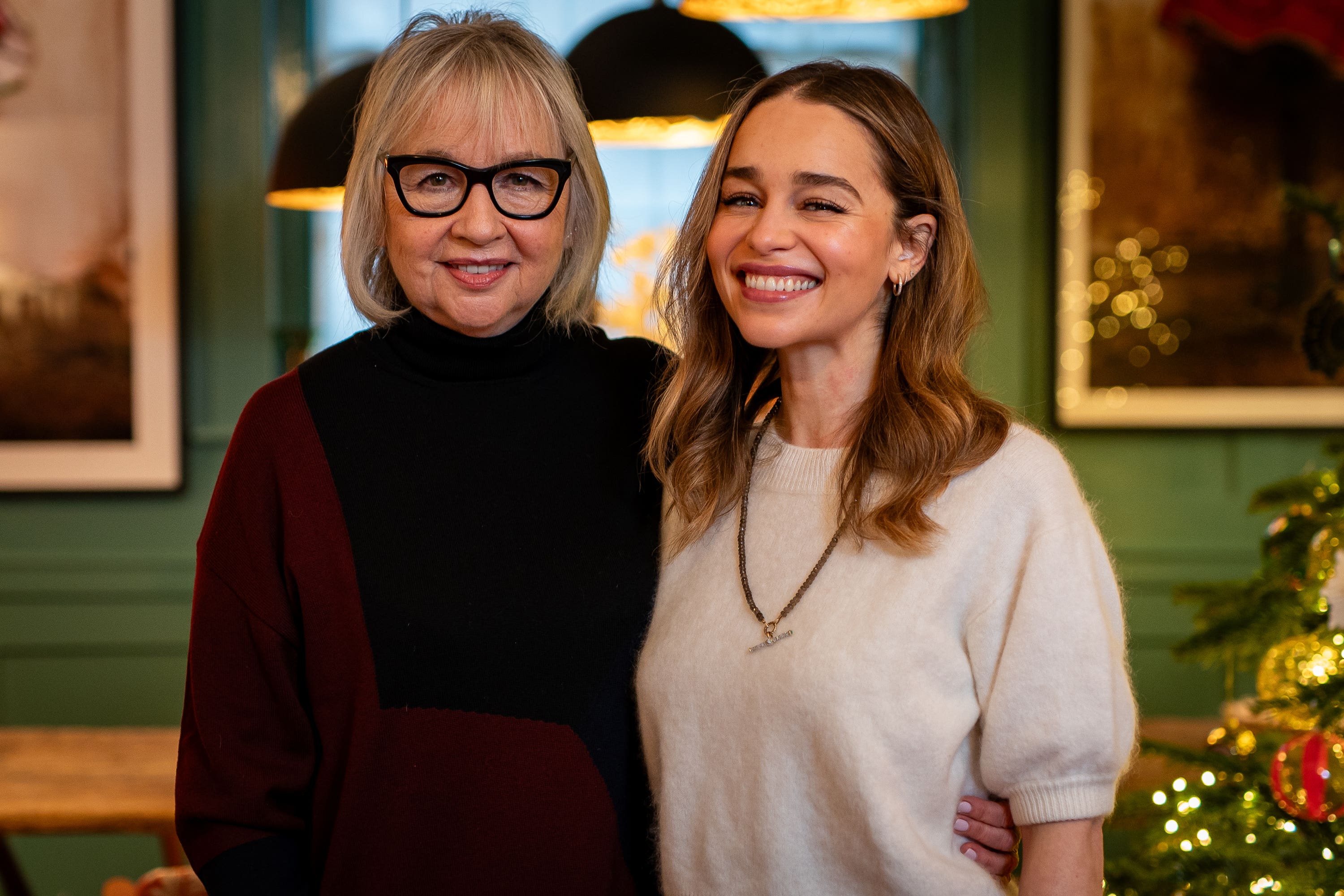 Emilia Clarke and her mother Jenny were awarded MBEs after they set up the charity SameYou (Aaron Chown/PA)