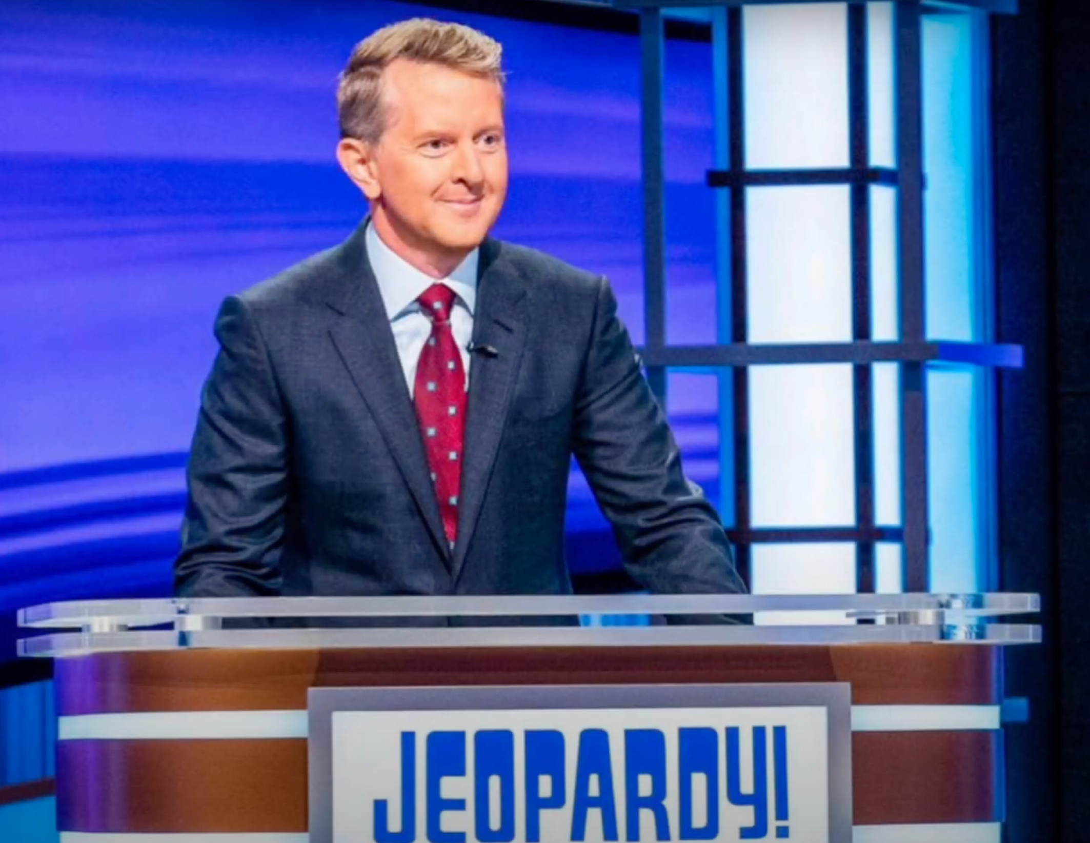 Ken Jennings hosts Jeopardy!