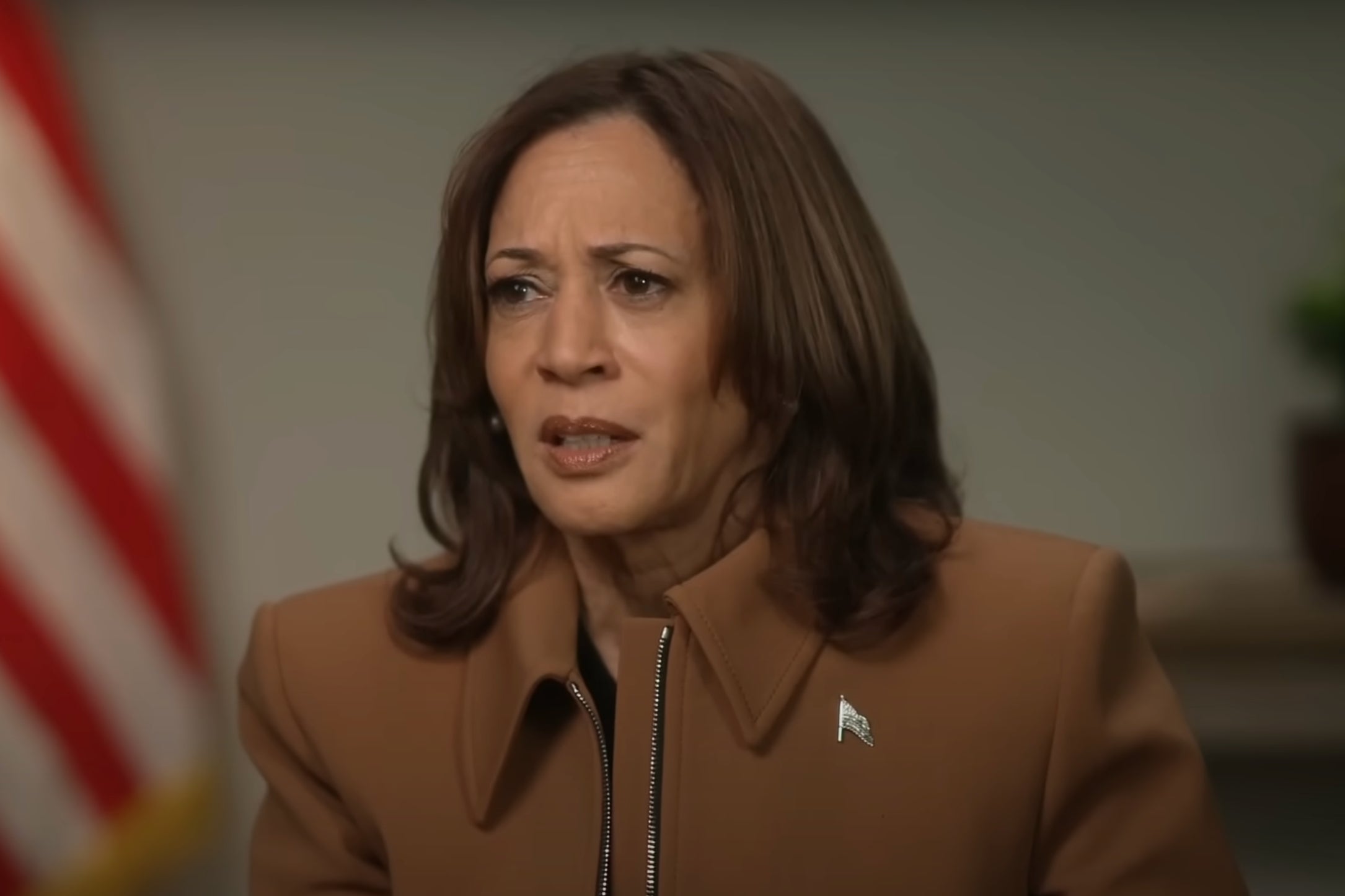 Vice President Kamala Harris said she doesn't trust Donald Trump's claim that he won't impose a federal abortion ban