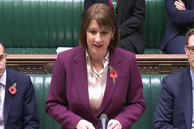 Chancellor of the Exchequer Rachel Reeves speaking during Treasury Questions in the House of Commons (House of Commons/UK Parliament/PA)