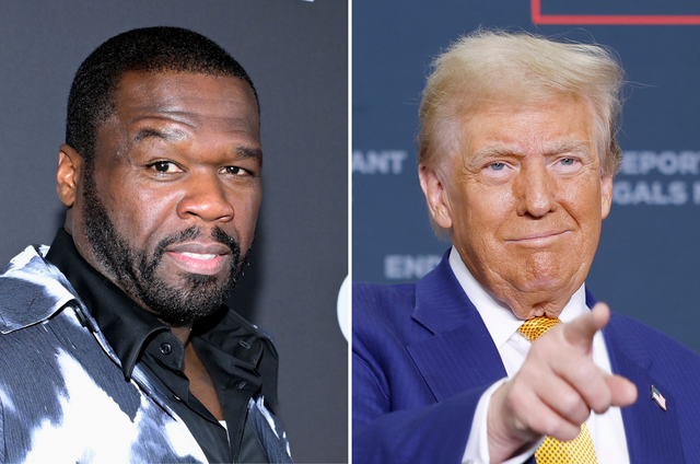 <p>50 Cent and Donald Trump</p>