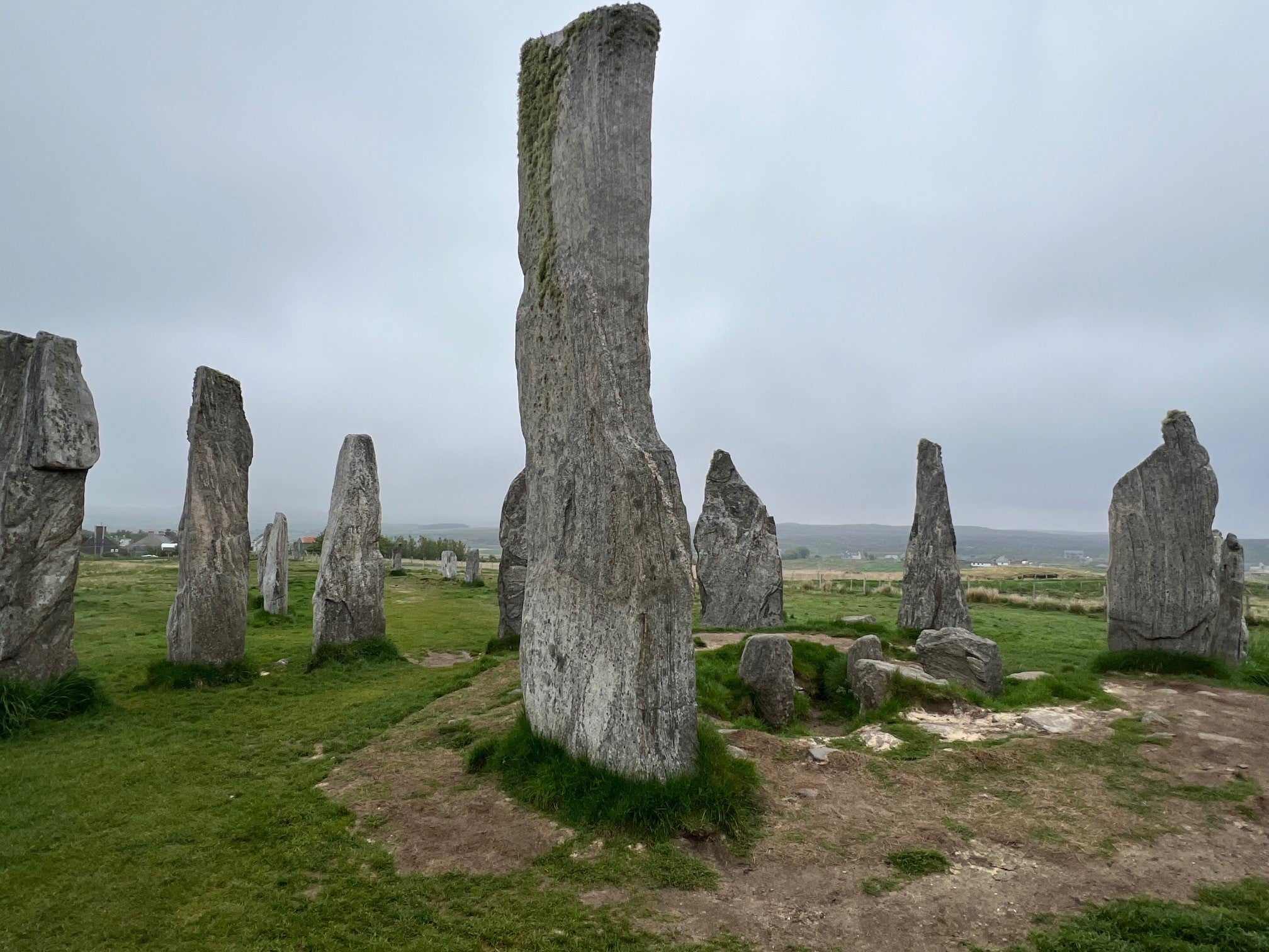 Visitando o círculo de pedras em Callanish