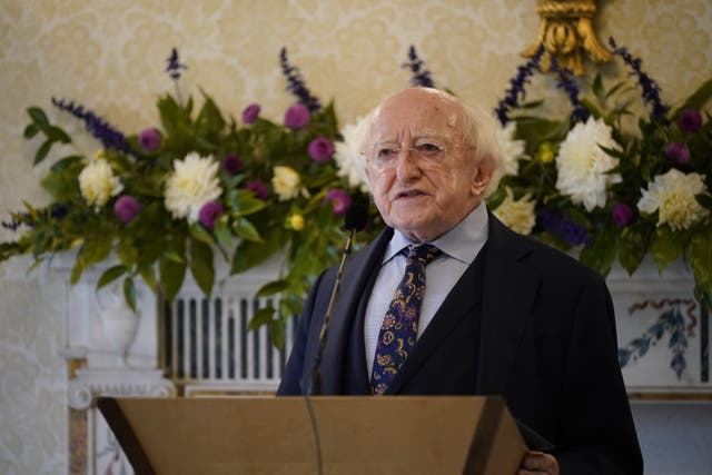 President of Ireland Michael D Higgins (Niall Carson/PA)