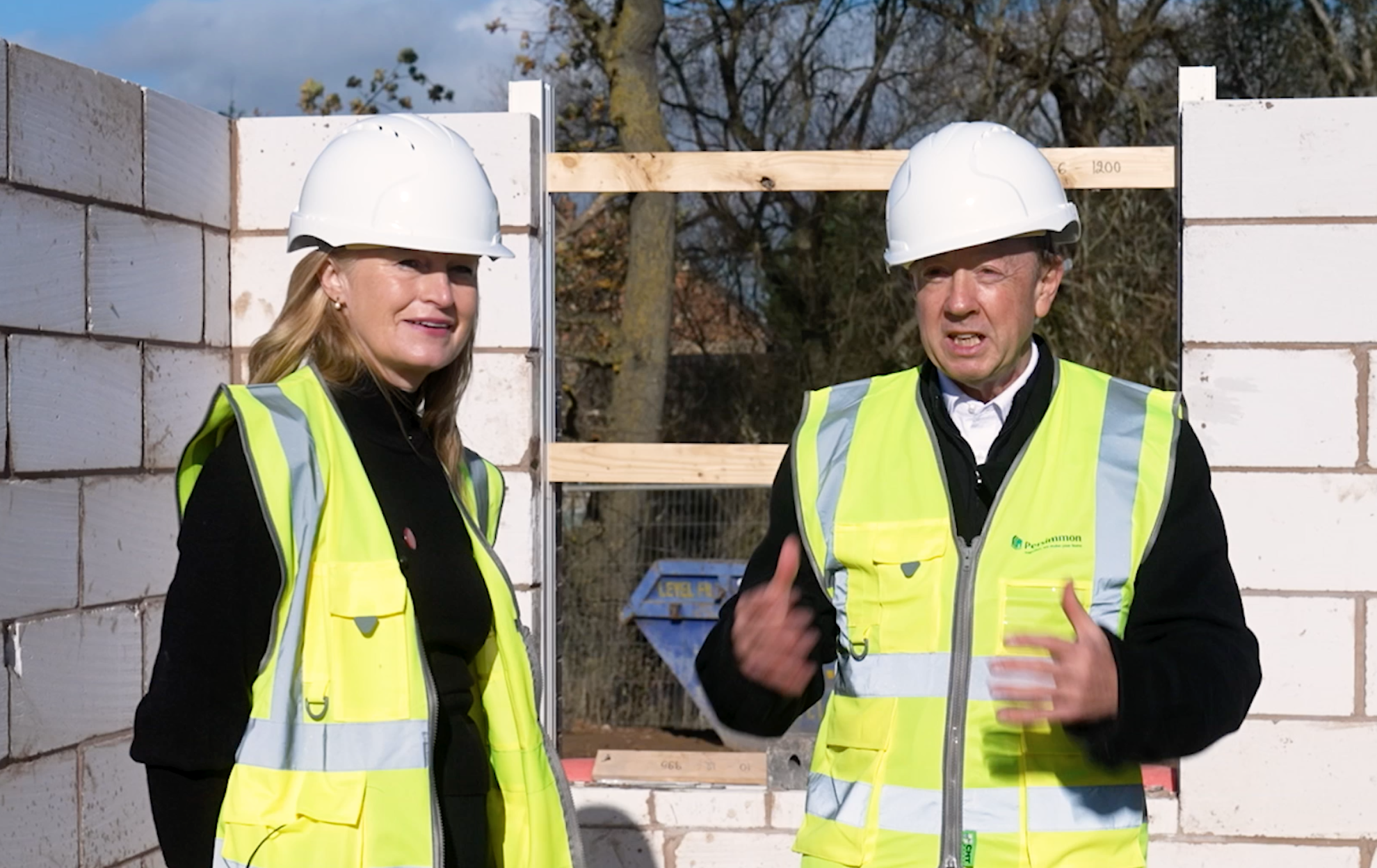 Refuge chair Hetti Barkworth-Nanton and The Independent editor-in-chief Geordie Greig visited the site of the new building