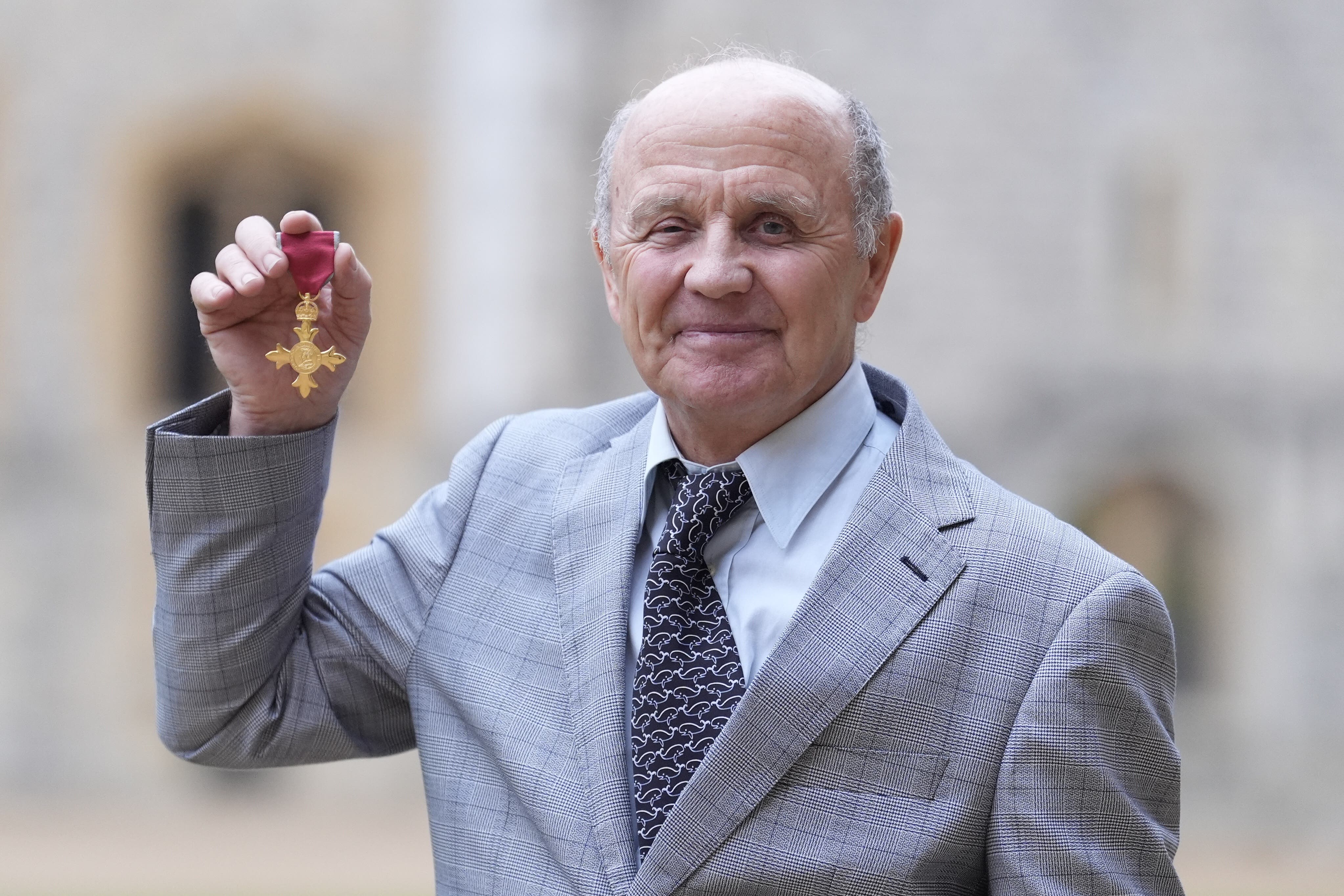 Doug Allan was honoured at Windsor Castle on Tuesday (Andrew Matthews/PA)