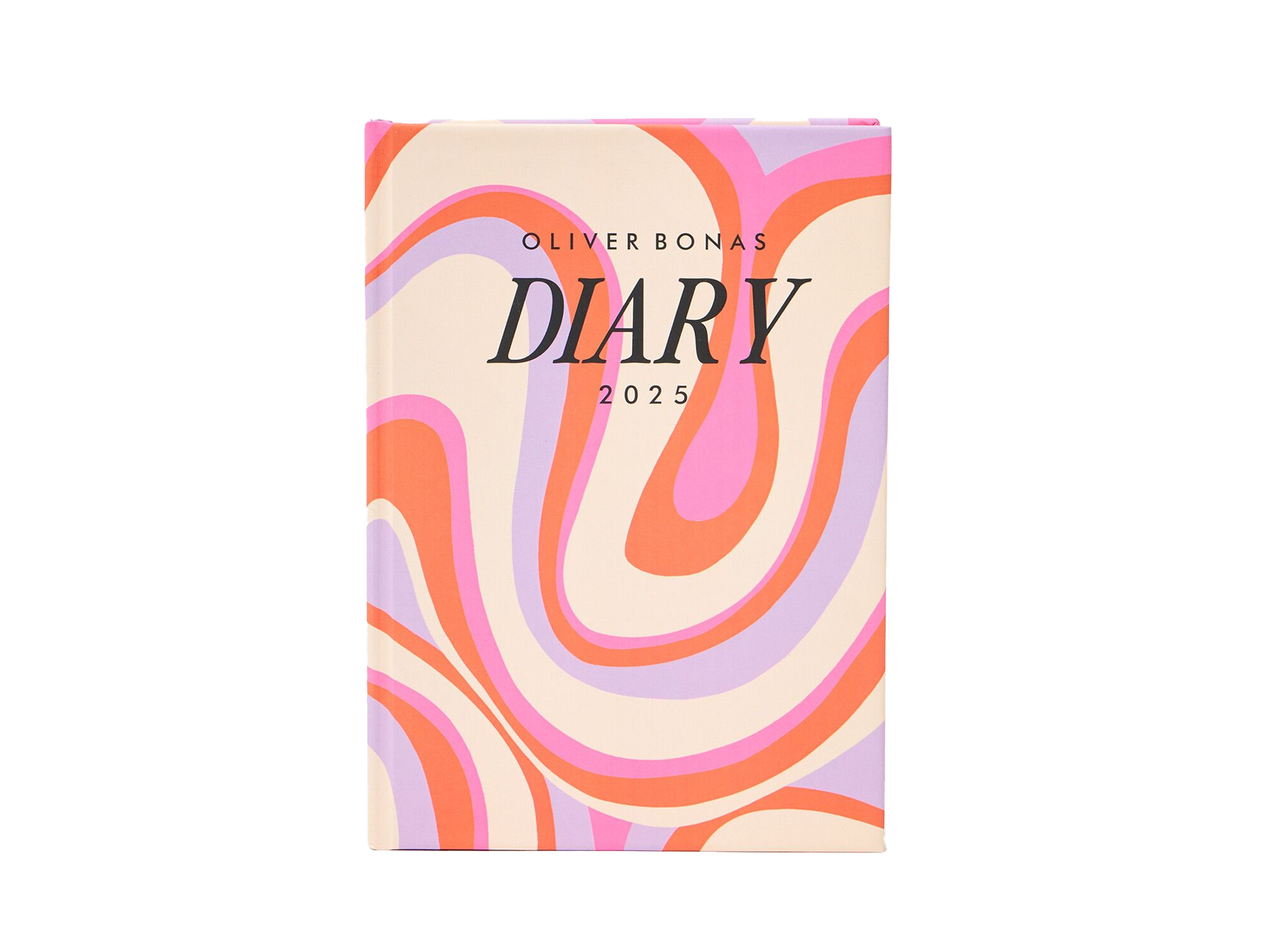 Best planner diary IndyBest review Oliver Bonas pink swirl 2025 diary