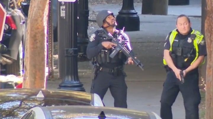 <p>One person is in custody after shots were fired at an Atlanta hotel on October 29</p>