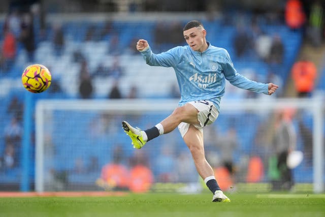 <p>Phil Foden played for City in the last round (Martin Rickett/PA)</p>