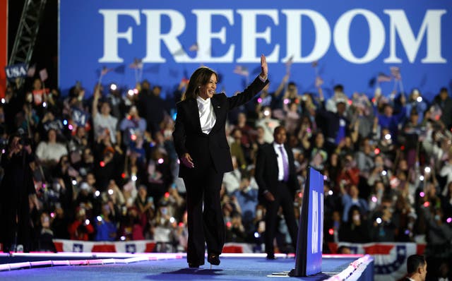 <p>Kamala Harris has been accused of asking a potential running mate if he was an Israeli spy</p>