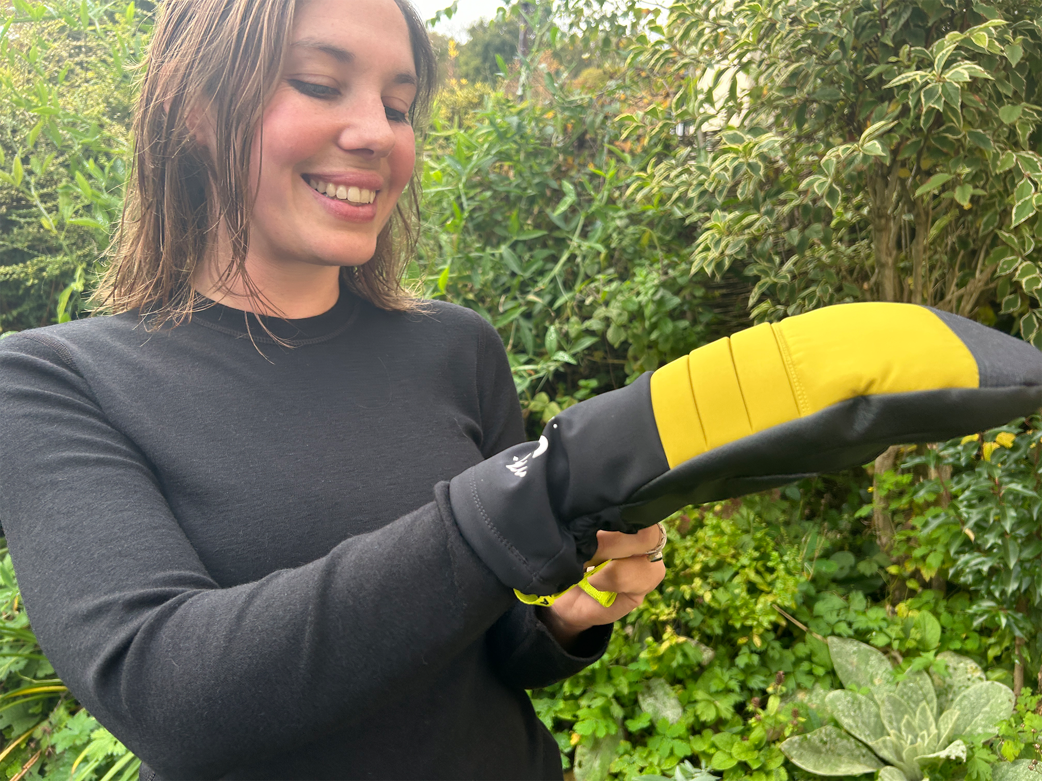 We wore the gloves on wet, cold and windy ventures