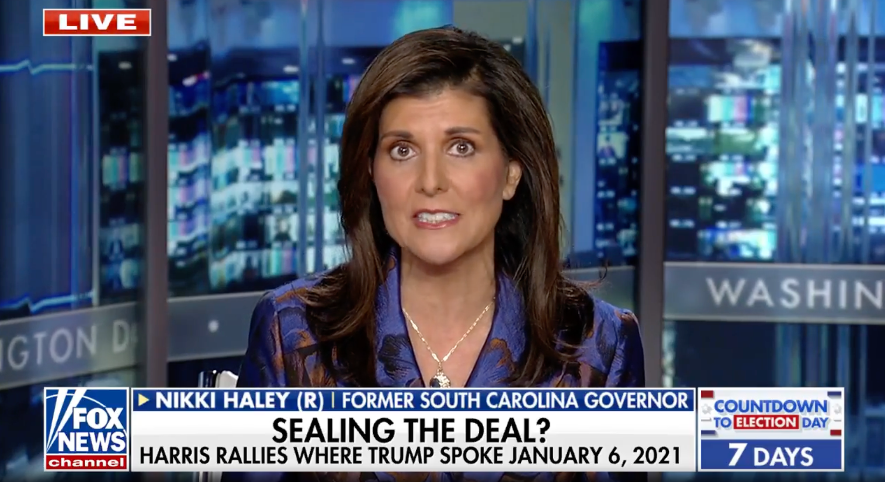 Nikki Haley told Fox News' Bret Baier that Trump needs to reject his 