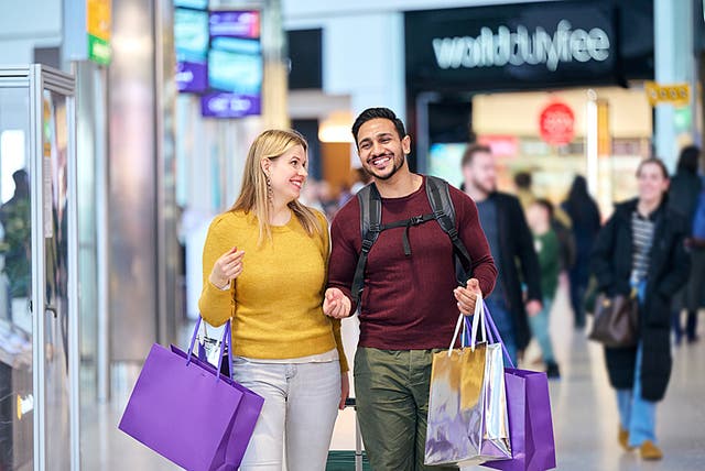 <p>Duty free shopping at Heathrow</p>