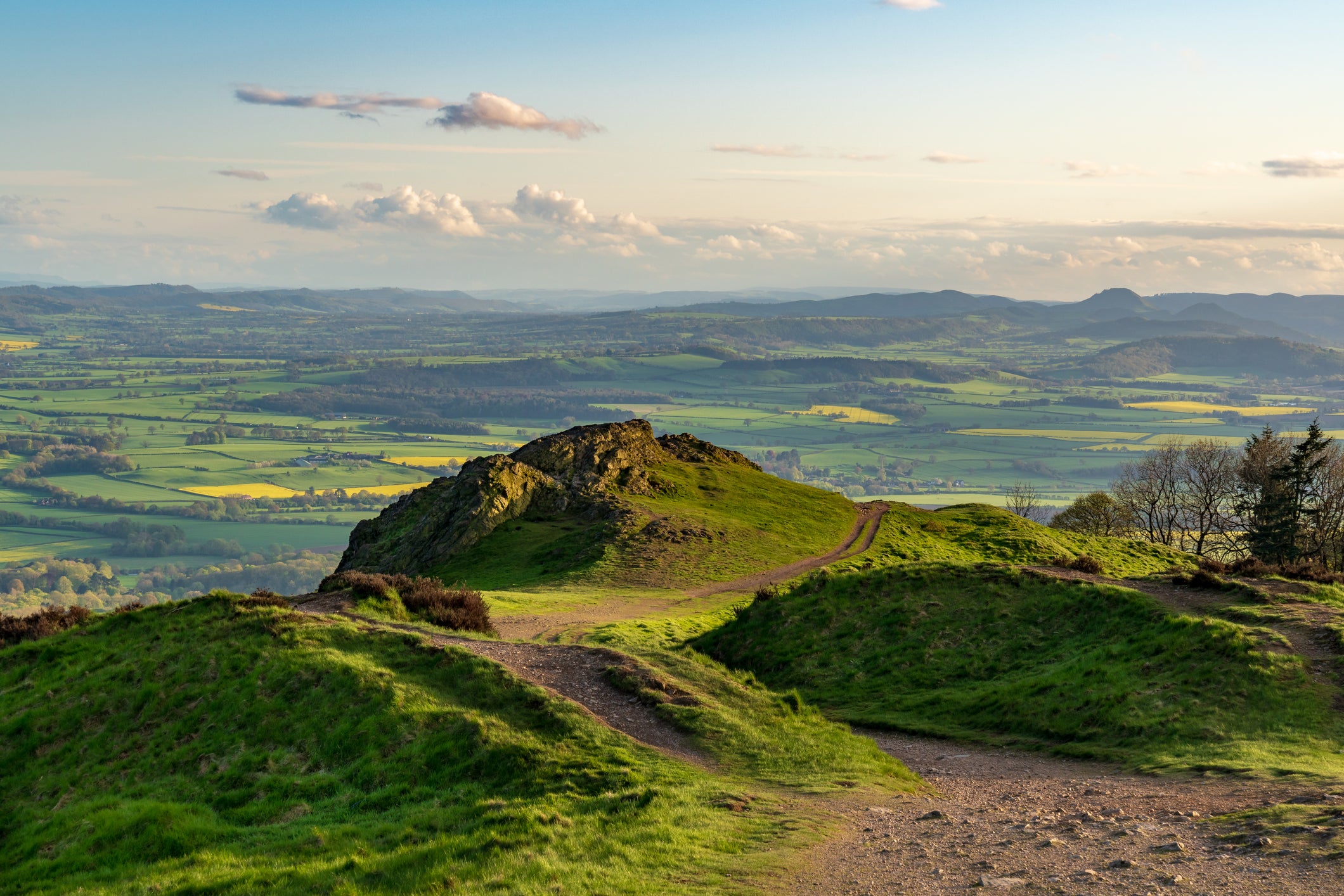 Fique nas verdes e serenas South Shropshire Hills