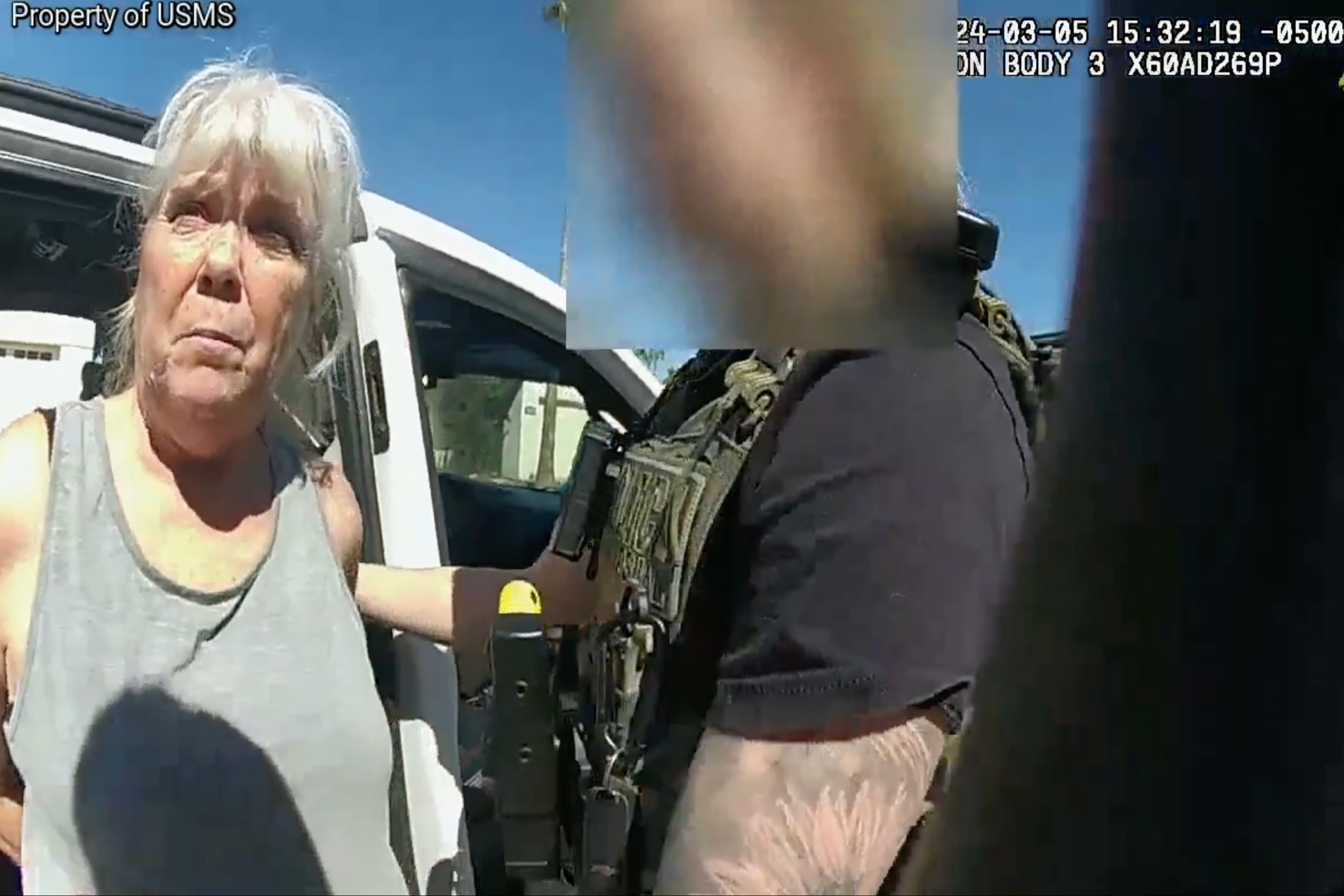 Despite Ms McCarthy offering to provide proof that she was not who the officers were looking for, she was arrested and put in the back of the police van.